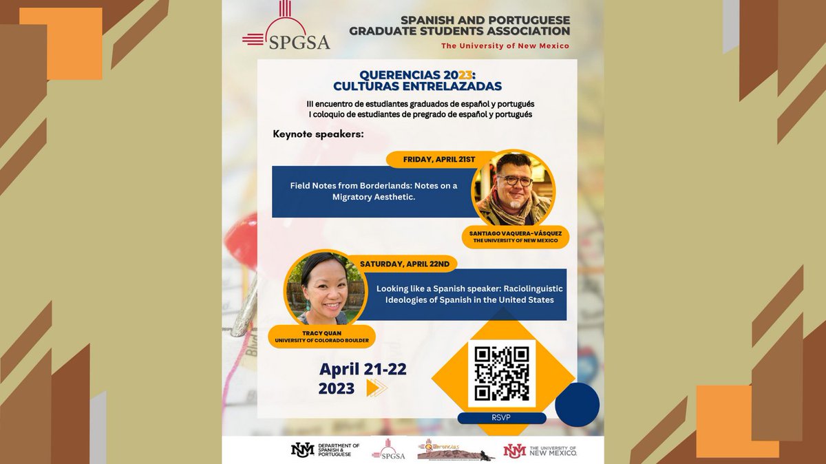 UNMLLC's tweet photo. Join SPGSA for another student led conference at UNM! PS SPANPORT undergrad students may have an opportunity to earn extra credit by attending, ask your instructors. https://t.co/1JFaPEiqck
