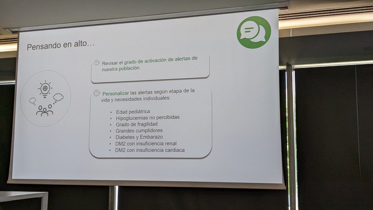 fuensantagg73's tweet image. #Educacionterapeutica en el manejo de alertas de la #mcg: disminuyen las hipoglucemias y aumentan TIR: personalizar, alertas para actuar, consensuar con el paciente.
Gracias @MarisaAmaya13 #SEDiab2023 @dexcom @SEDiabetes #diabetesp