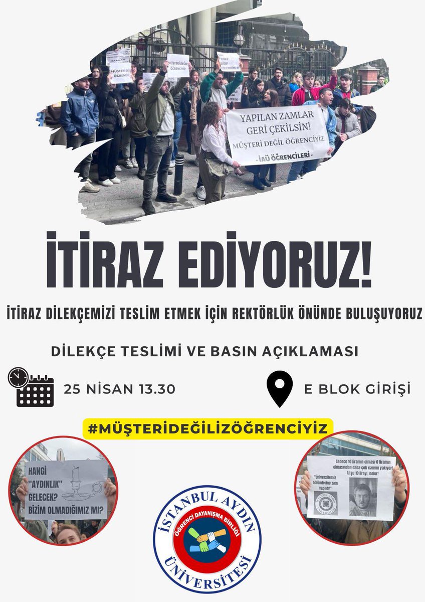 kfdilhun's tweet photo. Bizlere dayatılan hukuksuz eğtim ücretlerine hayır demek için bir araya geliyoruz
#müşterideğilizöğrenciyiz https://t.co/B7wtvdh572
