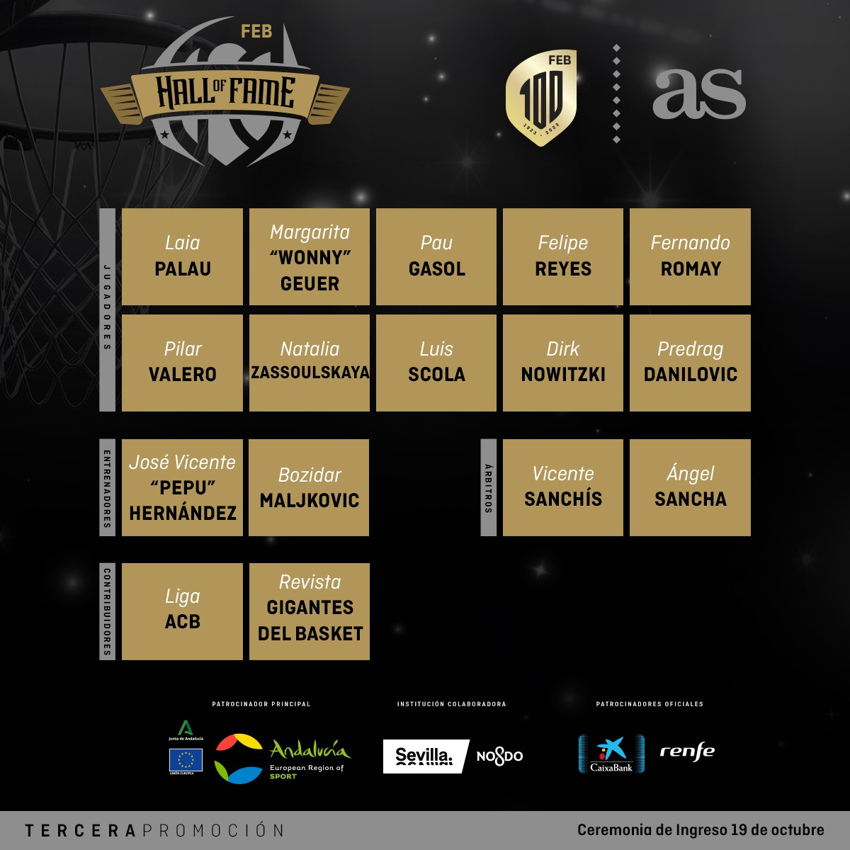 🏀Es un tremendo honor para nosotros formar parte del Hall of Fame del baloncesto español

🙏Muchísimas gracias a todos los que alguna vez han formado parte de Gigantes: redactores, fotógrafos, técnicos... y por supuesto, a todos los lectores.

¡Gracias!

#HOFBaloncestoEspaña2023