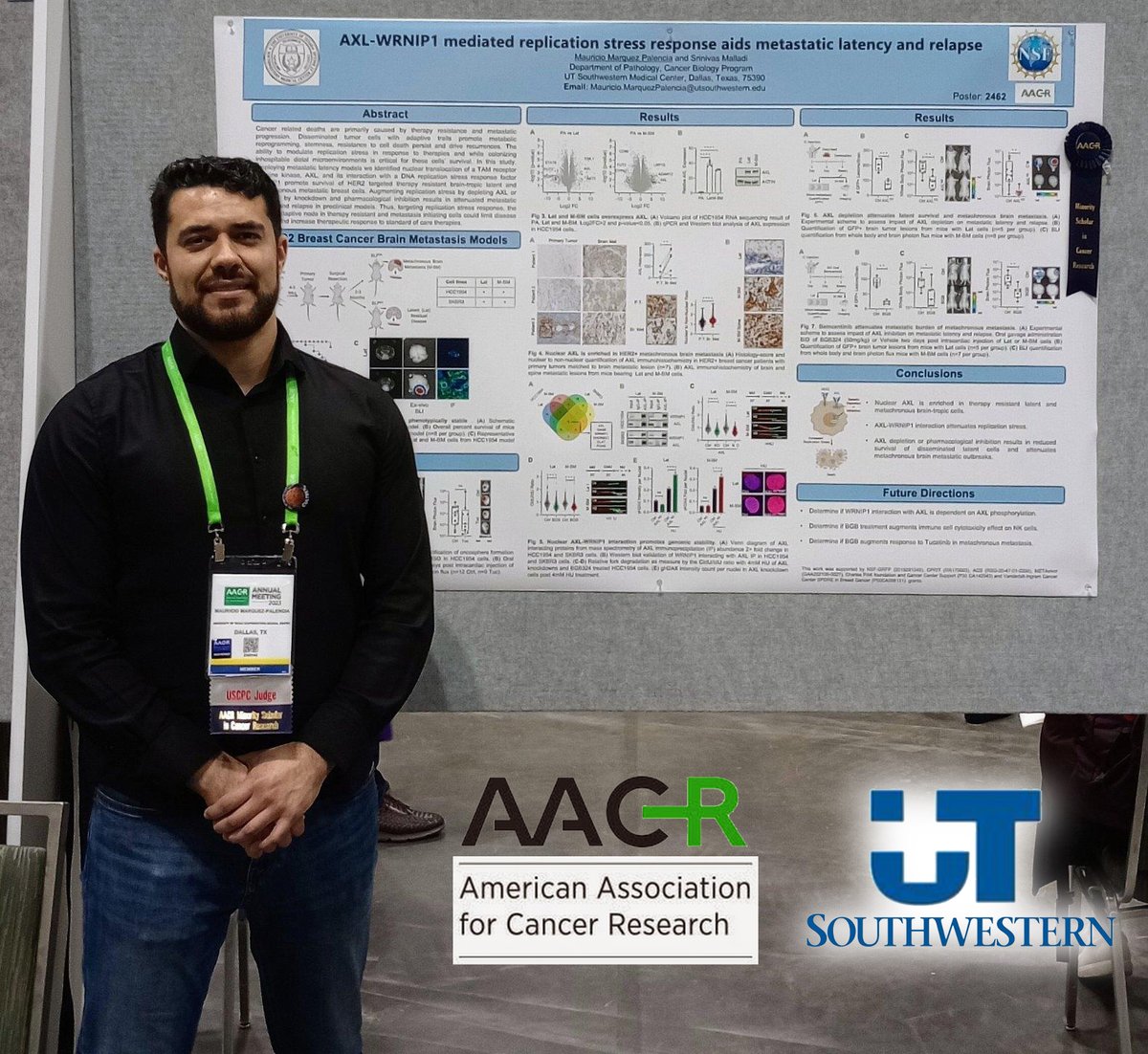 Congrats future Dr. Mauricio M.P. - 1st gen college student, <a href="/UCSanDiego/">UC San Diego</a> biology grad, UT Southwestern biomedical science doctoral scholar, and 2023 Minority Scholar in Cancer Research presenter at <a href="/AACR/">AACR</a> conference! #mesaworks <a href="/MESASTEM/">California MESA</a> <a href="/sdcitycollege/">SanDiegoCityCollege</a> <a href="/UTSWNews/">UTSW Media Relations</a> 
📷