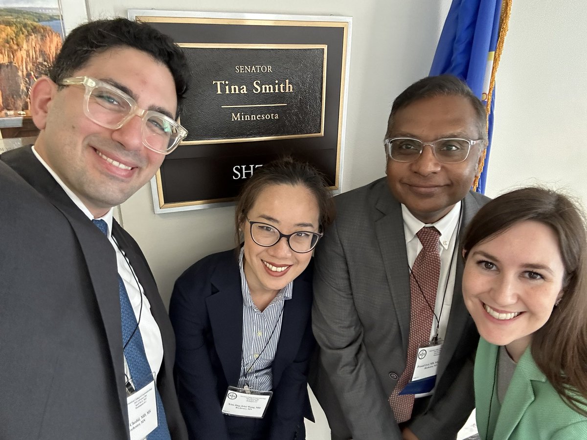 #ACGAdvocacyDay2023

#ACGFamily #Minnesota team & Governors 

✅ great meeting with @TinaSmithMN team to advocate for our patients & profession ! 

📢To advocate for 
🔺Safe Step Act
🔺Inflationary update to Medicare physicians payments
🔺Prior Authorization