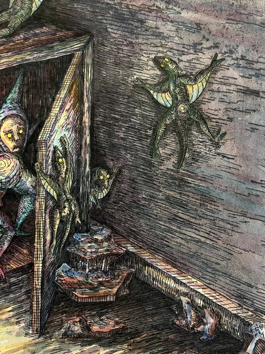 monsterassocia's tweet photo. Garbage Cabinet, Etching and Water Colour 50x70 cm

#art #artwork #etching #hardground #aquatint #printmaking #drawing #collection #demon #monster #sketch #sketchbook #characterdesign #character #watercolor #watercolour #watercolorpainting #예술 #예술가 #드로잉 https://t.co/zVNu1gFss1