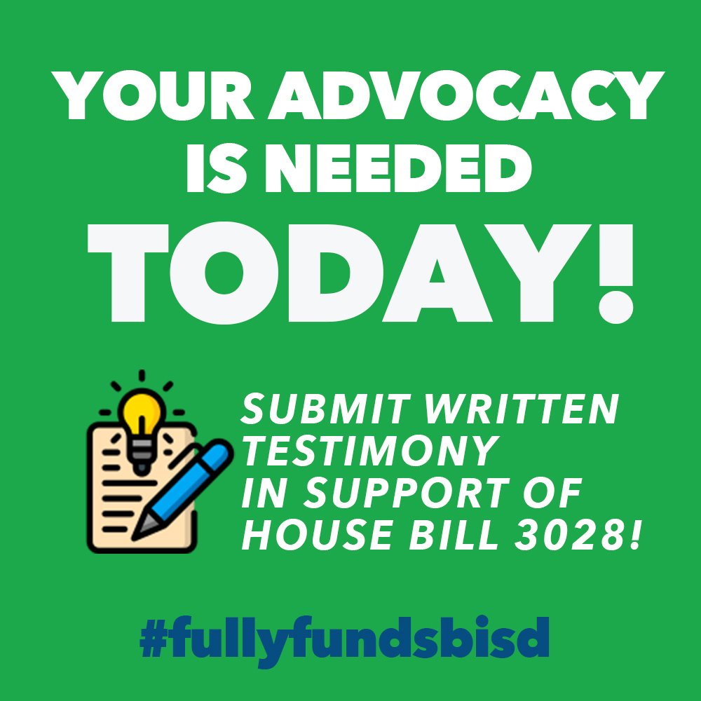 📢 Today the House Public Education Committee will hear HB 3028. This is a favorable bill for SBISD, providing a 4% discount for early payment of recapture. Learn more: bit.ly/DrBlaineUpdate… #FullyFundSBISD