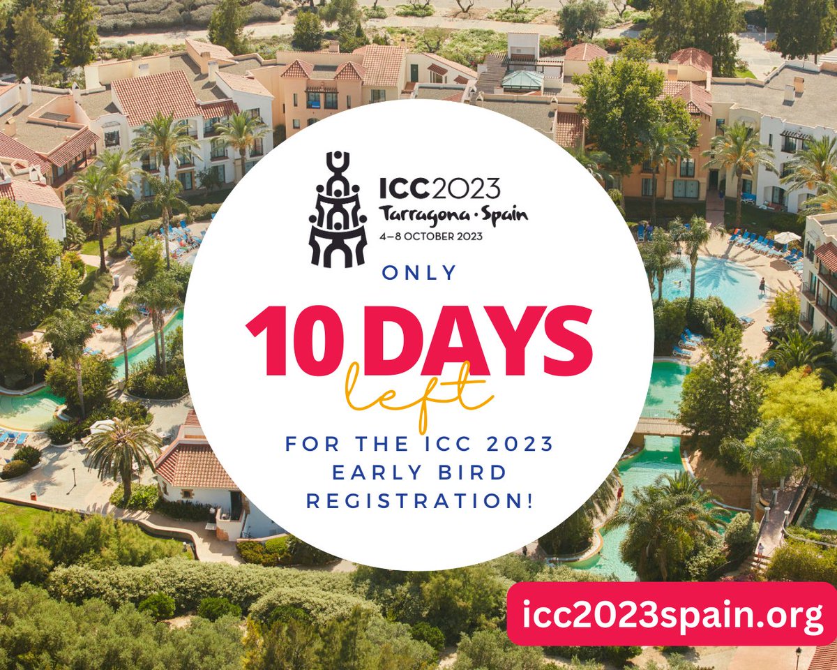 ICFButterfly's tweet image. 12th International Camping Congress in Spain – October 4 to 8, 2023

👉Only 10 days left for the Early Bird Registration!

🌐Info &amp;amp; registrations here: icc2023spain.org

🌟Don’t miss the chance to:
•Learn from experienced camp pros

#icc2023spain #thankstocamp