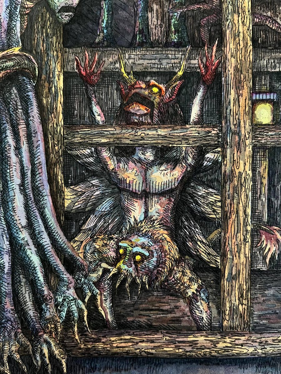 monsterassocia's tweet photo. Outside the Window, Etching and Water Colour 35x50 cm

#art #artwork #etching #hardground #aquatint #printmaking #drawing #collection #demon #monster #sketch #sketchbook #characterdesign #character #watercolor #watercolour #watercolorpainting #예술 #예술가 #드로잉 https://t.co/DGmVelWy11