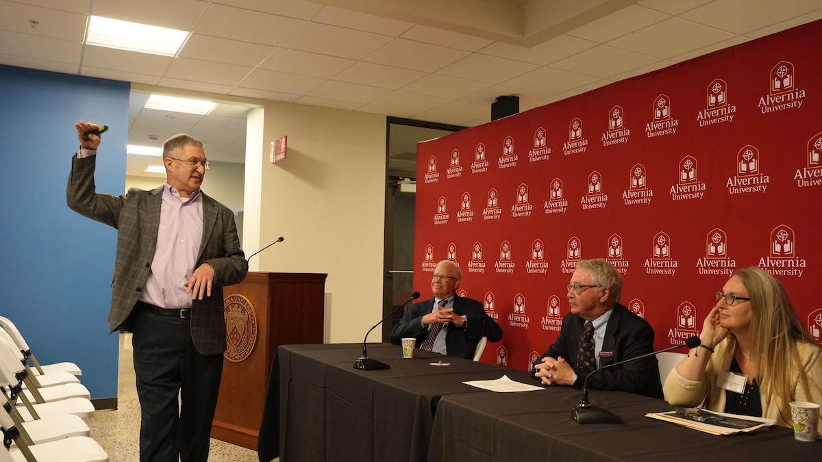 AlverniaU's tweet photo. The inaugural CBCL Conference brought academics and practitioners together to foster constructive dialogue that pursues knowledge, truth, and justice. Full story: https://t.co/1ltIzXwCaM https://t.co/nKd24k5vJb