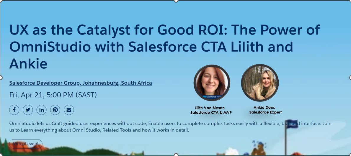 SalesforceDGJhb's tweet photo. This *Friday We are going to talk about #User #Experience which is one of most important aspects for any Salesforce Implementation. @SalesforceArchs
@salesforce @trailhead
RSVP below 👇👇👇👇 Come join us and win some cool Salesforce swags as well 🎉🎉🎉

https://t.co/dY9dfX7BvB https://t.co/rlDdHanLFa