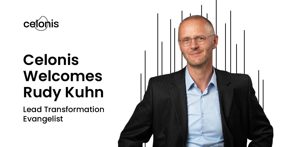 Excited to welcome Rudy Kuhn to Celonis as Lead Transformation Evangelist.

Rudy brings with him over 14 years of experience in process mining and a remarkable track record in process automation. He joins Celonis with the mission to help customers to unlock value faster and drive