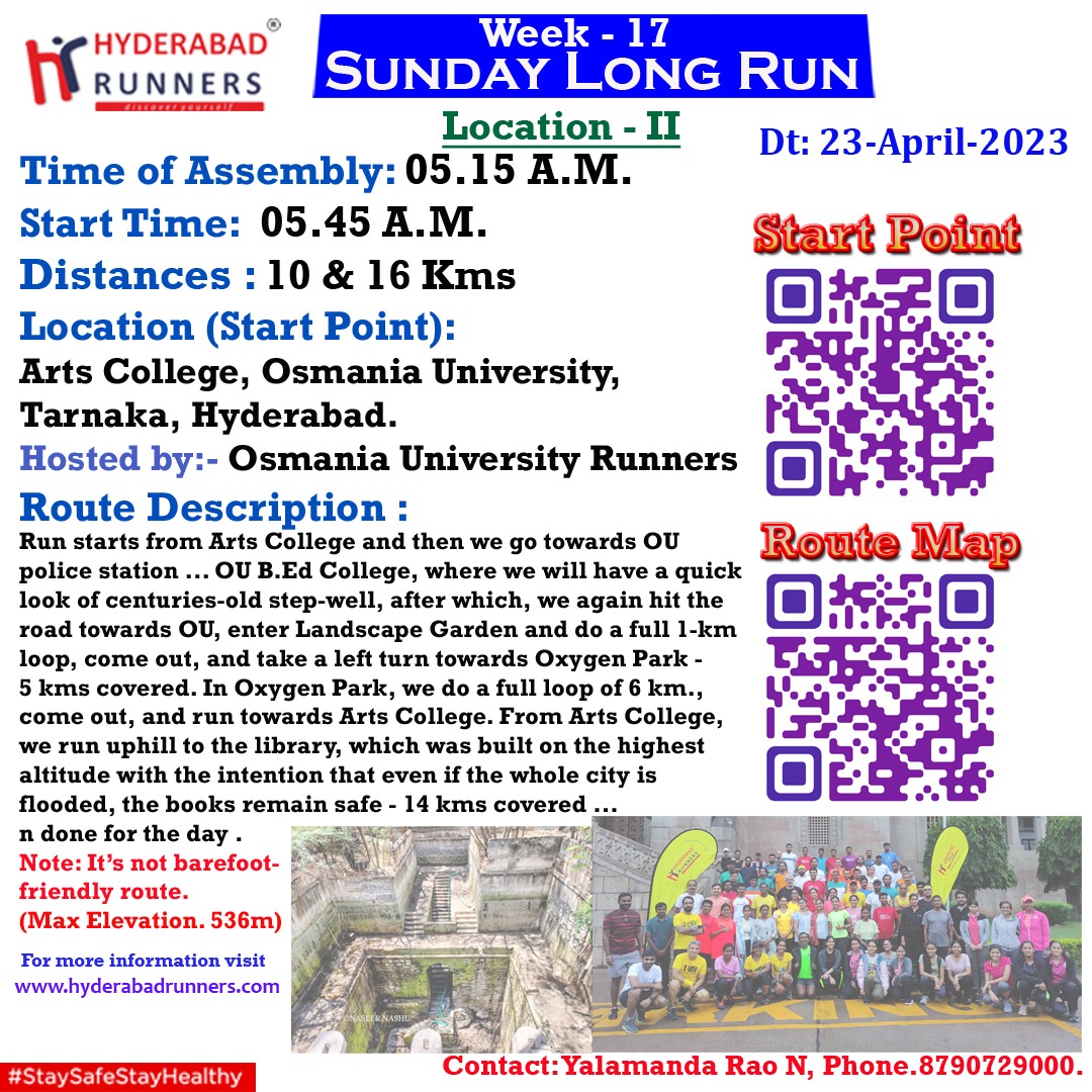 hydrunners's tweet photo. Dear Runners this week Sunday long run is scheduled in 2 locations please join https://t.co/5MGIgH3yhZ