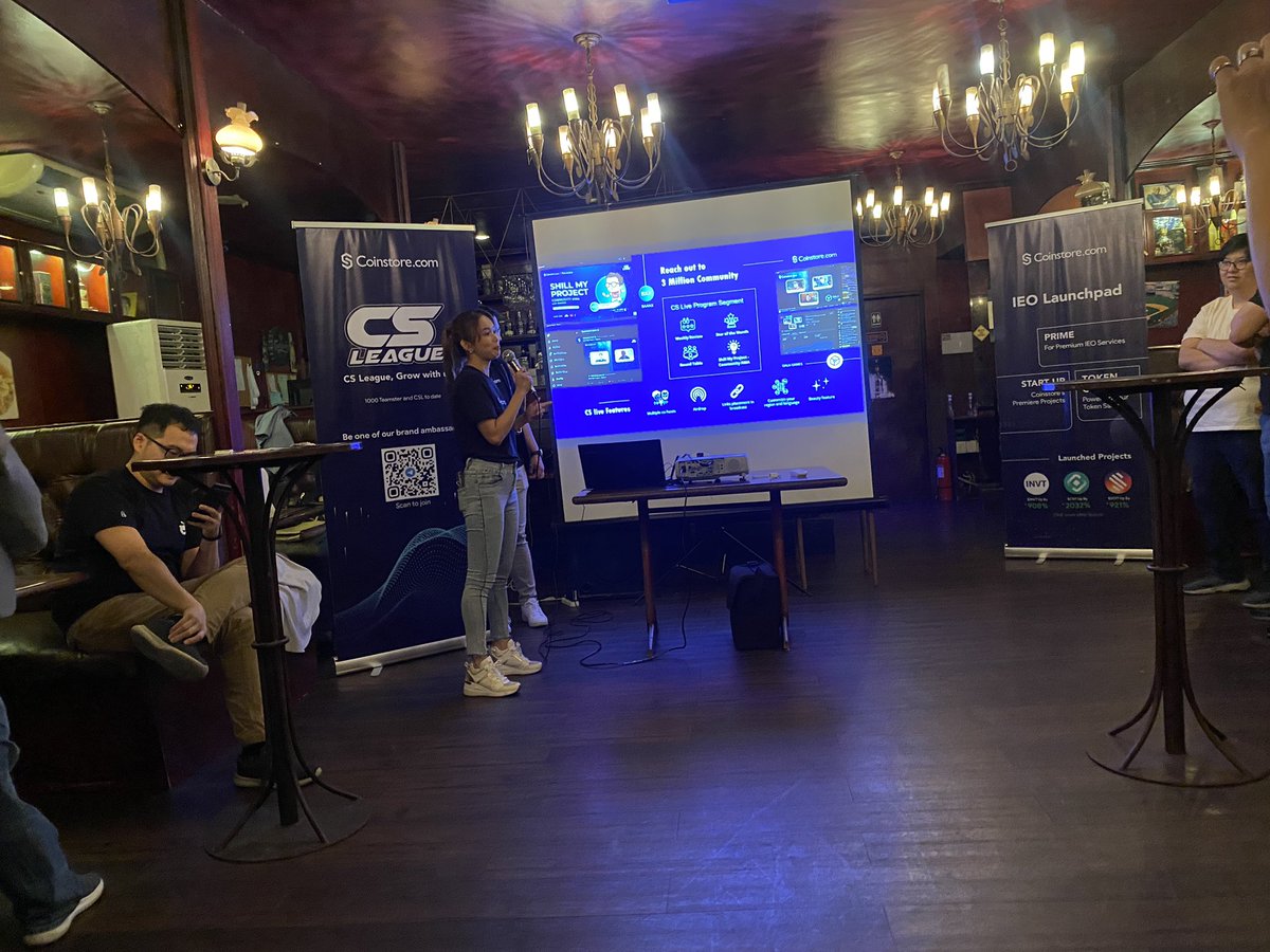 icphub_PH's tweet photo. Awesome event by @CoinstoreExc PH 🇵🇭Thank you for the impromptu call-out to speak on-stage. Met interesting people | projects | traders | Coinstore PH team, it’s been a progressive evening. 🔥🇵🇭🚀

#LearnTheLanguage https://t.co/ZLDXAG7nkk