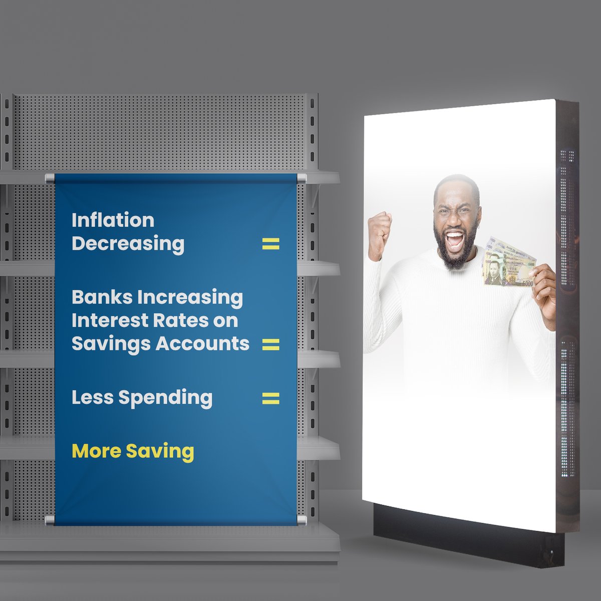 JISNews's tweet image. Next on the agenda let’s look at one connection between interest rates and inflation. 

Let’s find out more! 

Find out more at boj.org.jm. 

#InterestRate #4%-6%inflationtarget #savemore #forabetterlife