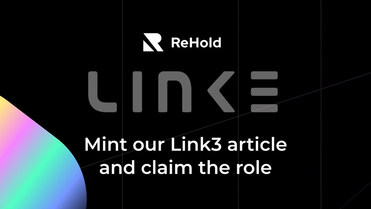 rehold_io's tweet photo. Mint our Link3 article 🔖

All our #Link3 articles have been already minted, and users received the 'Learner' role via Collabland on Discord.

Don't miss your chance to read our new article. Who knows what rewards our Learners will get… 🤫

Mint it now 👉 https://t.co/YgACbtC3n2 https://t.co/XHq9MfI9uV