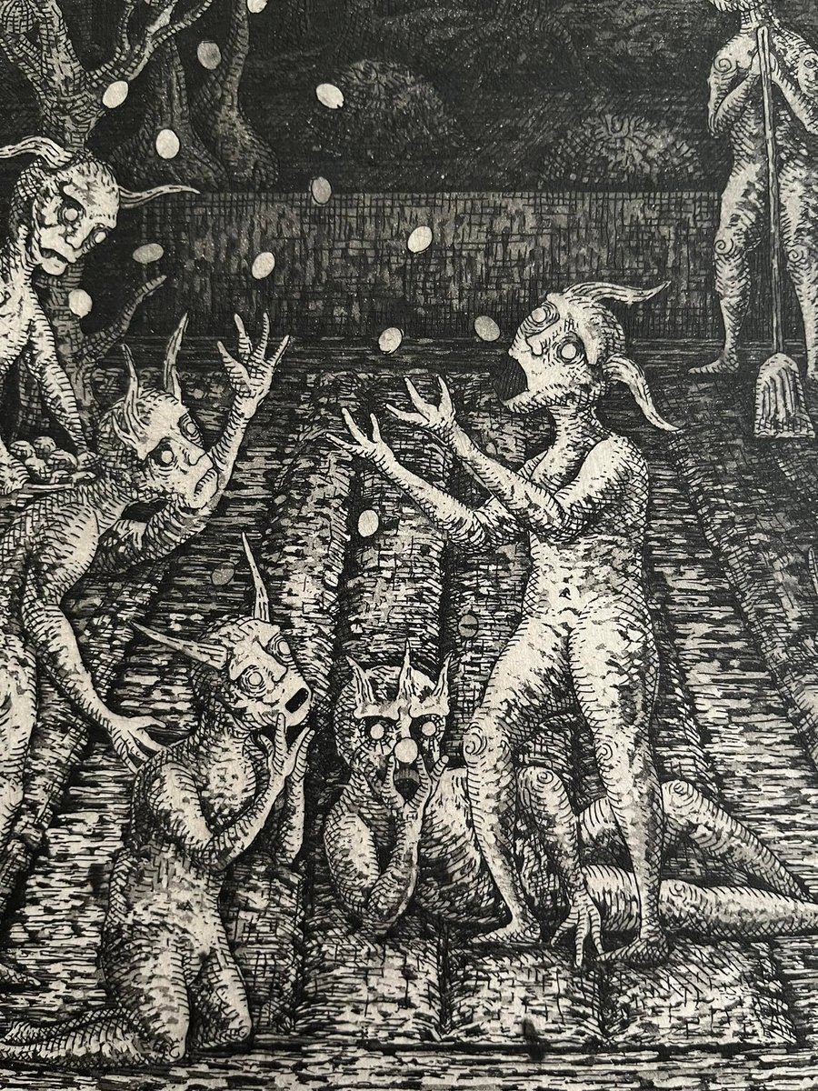 monsterassocia's tweet photo. A Fractional Currency from Capitalist, Etching &amp; Aquatint 35 x 50 cm

#art #artwork #etching #hardground #aquatint #printmaking #drawing #collection #demon #monster #sketch #sketchbook #characterdesign #character #예술 #예술가 #드로잉 https://t.co/bVkjeFSapS
