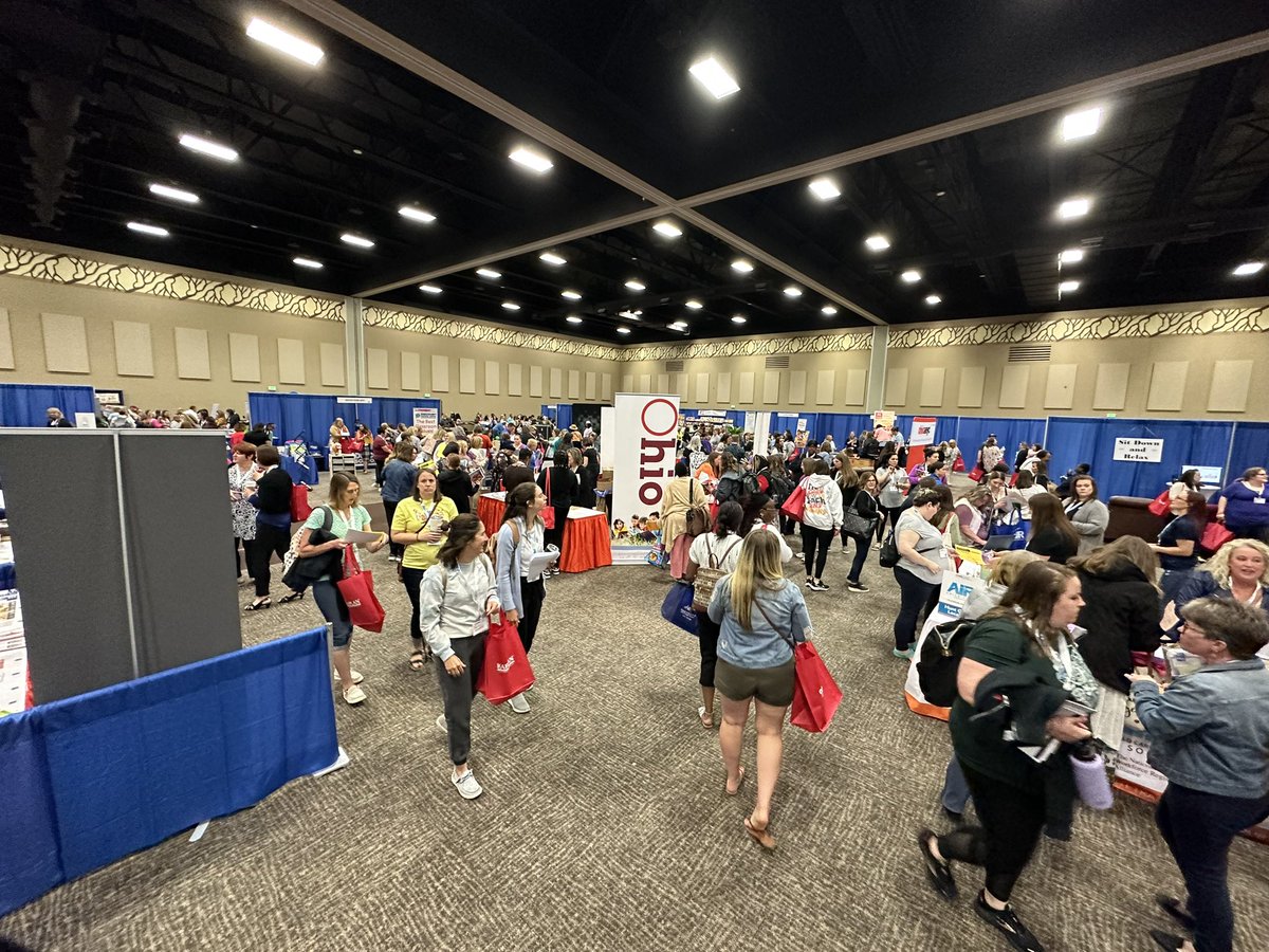 TJDavisACE's tweet photo. Day 1 of the @OhioAEYC_ECE Early Childhood Education Conference is underway, and WOW, what a turnout! Stop by and see why @ACEedu was recently ranked the #2 online college in the country by Newsweek! #ACE #EarlyChildhoodEducation #AEYC #Educators #Education https://t.co/vO34EKlLbi