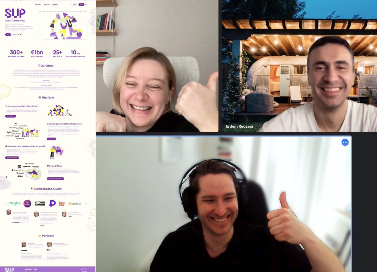 We're celebrating the progress made on our new landing page with the dream team! 🙌Erdem's coding skills, Amina's design eye, and Seb's product expertise have all come together to create something amazing. We can't wait to launch and show it off! 🫶🚀

#teamwork #sthlmtech