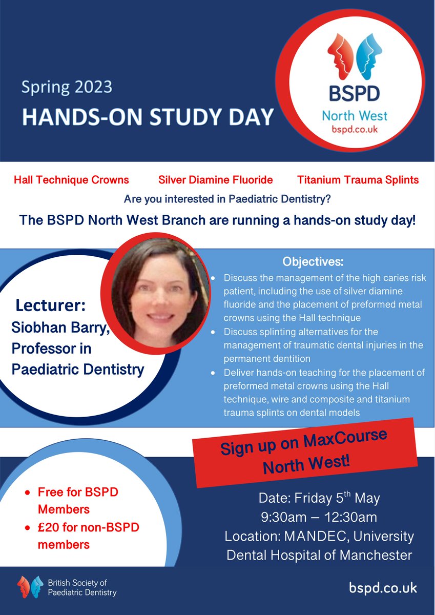Join BSPD North West for the Spring Study Day! 

Book a place on Maxcourse: maxcourse.co.uk/henw/userCours…