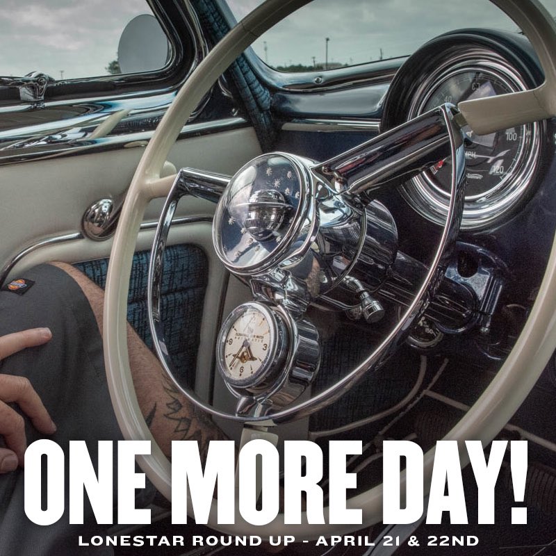ONE MORE DAY TO SHOWTIME!!!!

Go get yourself all shined up to make the scene TOMORROW as the show gets going Friday &amp; Saturday April 21 &amp; 22 at the Travis County Expo Center.