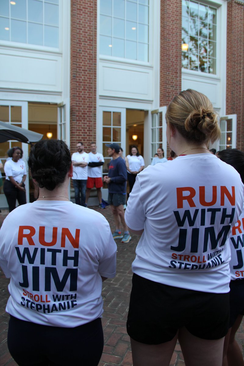 UVAEdu's tweet photo. ICYMI: We had a great time at #RunWithJim @presjimryan #StrollWithStephanie @ProfRowley this morning. Thank you to everyone who came out run and stroll on this beautiful morning! https://t.co/P9weKMtFvz
