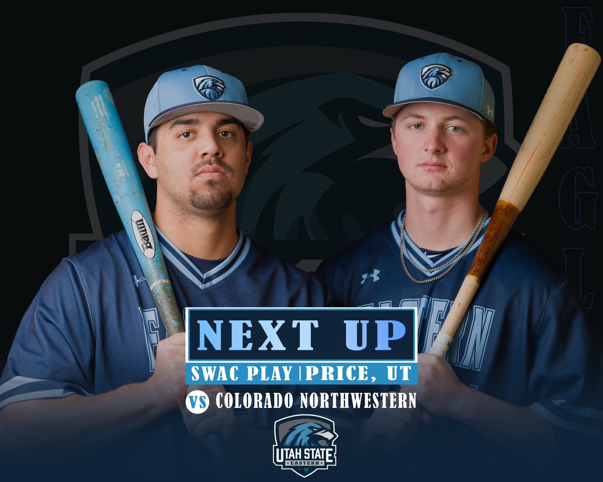USUEbaseball's tweet photo. Eastern returns home to take on CNCC. Games will begin Friday at 12 p.m.
GO EAGLES!! #skeags🦅 https://t.co/wgfBtSt6Iw
