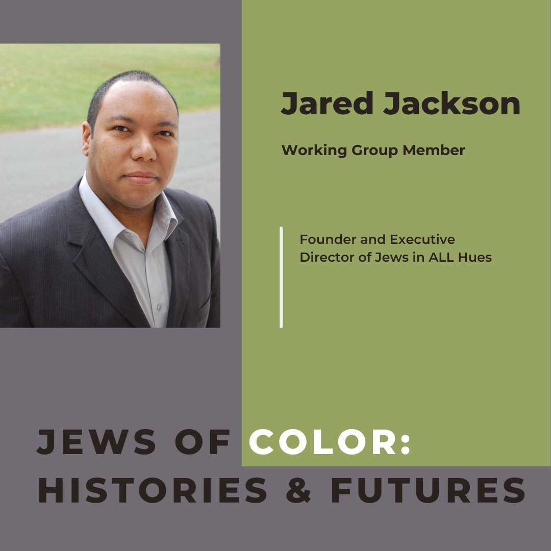 JewsofColorHF's tweet photo. Meet @JaredEJackson, Working Group Member for Jews of Color: Histories and Futures!

Jared Jackson (he/him), is Founder &amp; Executive Director of Jews in ALL Hues.

https://t.co/IjK4MIcWmE https://t.co/TmUJEVuxgZ