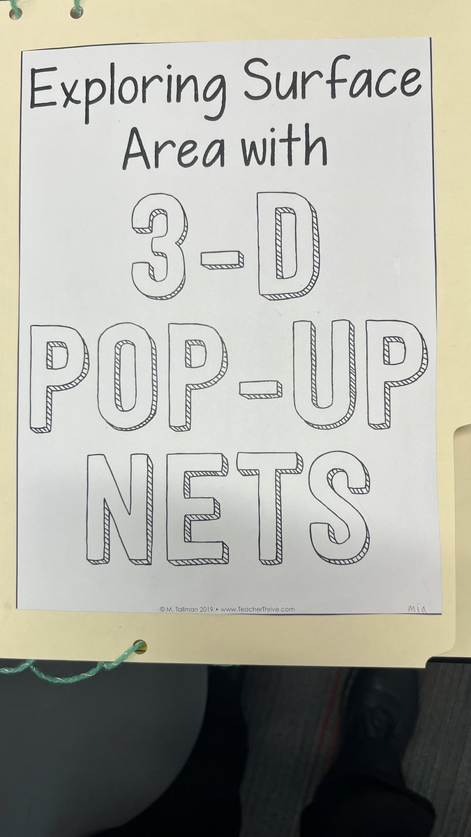 MisterNeidert's tweet photo. Tried “Pull-Up Nets” for the first time today… looking forward to studying surface area with my students… thanks @TeacherThrive https://t.co/5vHslKfryb