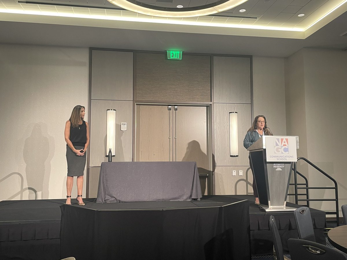 NAGC's tweet photo. Today’s keynote speaker @JulieParkerComm is sharing tips for working more effectively w/ the media. 

Messaging is the medicine to combat “distraction disease”
👉 theres always something to say; even if it’s the process - this is what we’re doing about the prob

#NAGCBacktoSchool https://t.co/zKGyL62PPh
