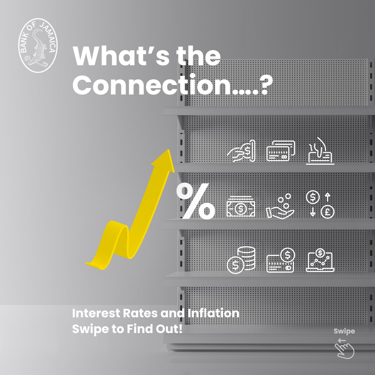JISNews's tweet image. Next on the agenda let’s look at one connection between interest rates and inflation. 

Let’s find out more! 

Find out more at boj.org.jm. 

#InterestRate #4%-6%inflationtarget #savemore #forabetterlife