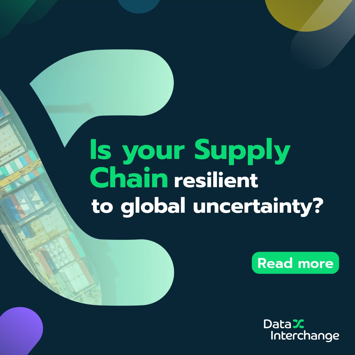 Is your supply chain resilient to global uncertainty? Future-proof now. Understand the importance of Supply Chain visibility. ✅ Read more: bit.ly/3GJqDmn 

#supplychain #SupplyChainCrisis #EDI #manufacturing #data #DataEngineering #provider #ERP #businessdevelopment