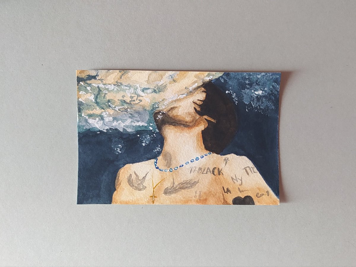 My most recent watercolour 👀
Water is so hard to paint😭