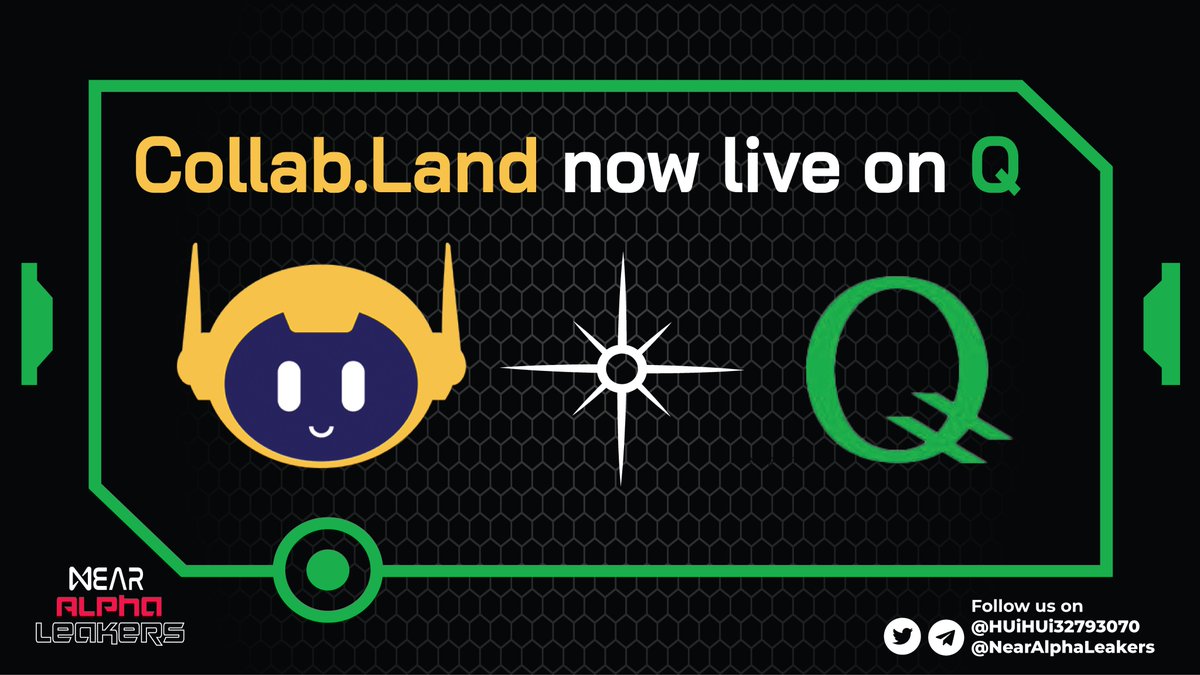 🔥 @QBlockchain is proud to announce that
@Collab_Land_ is now on #QBlockchain!  

😇 Empower your DAOs on Q with NFT-gated Discord channels through #CollabLand.  

#QBlockchain #BuildonQ #BeyondCodeisLaw
