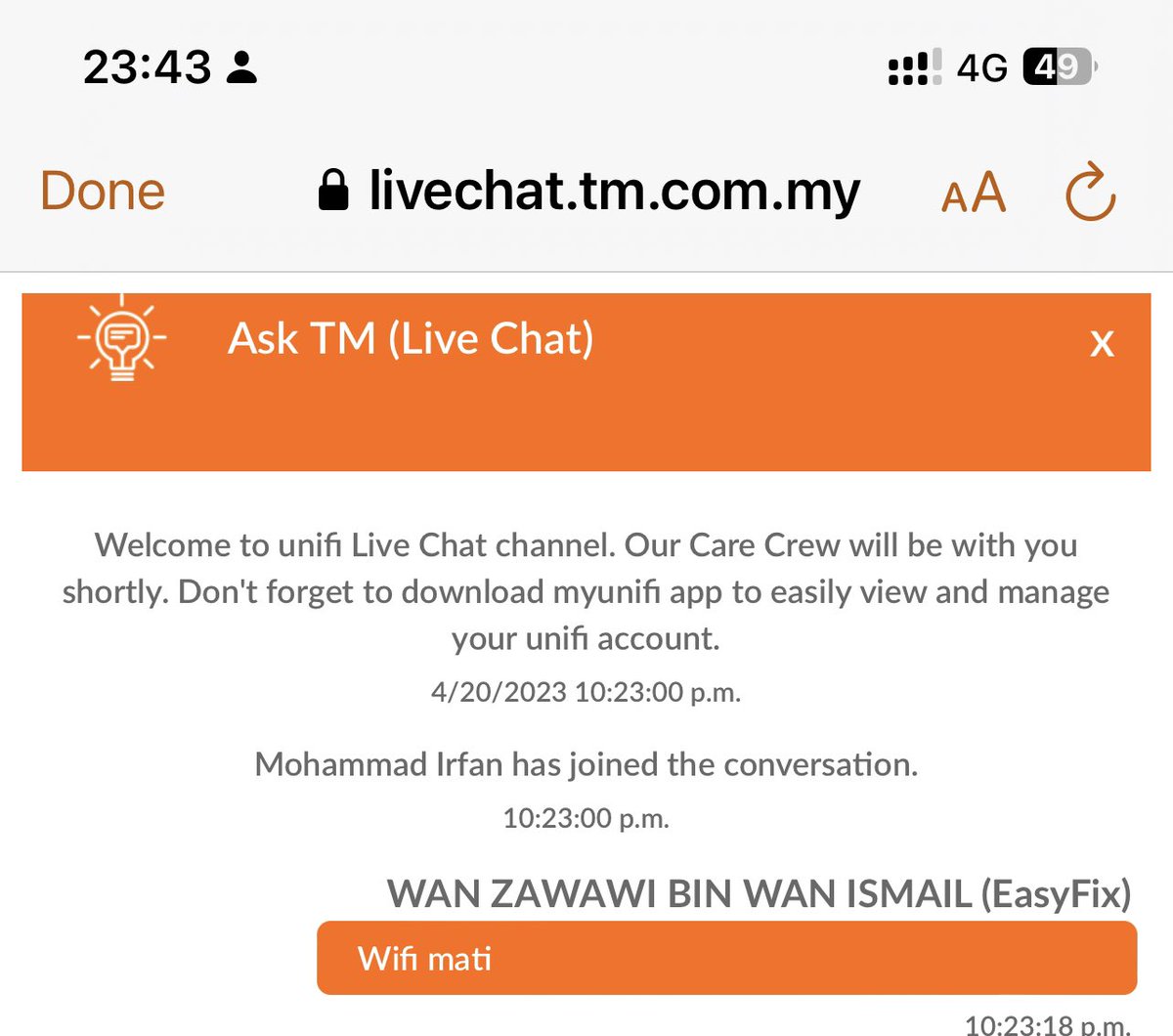 drwanwee's tweet photo. @unifi service terbaik!!! https://t.co/z5CW66MQiV