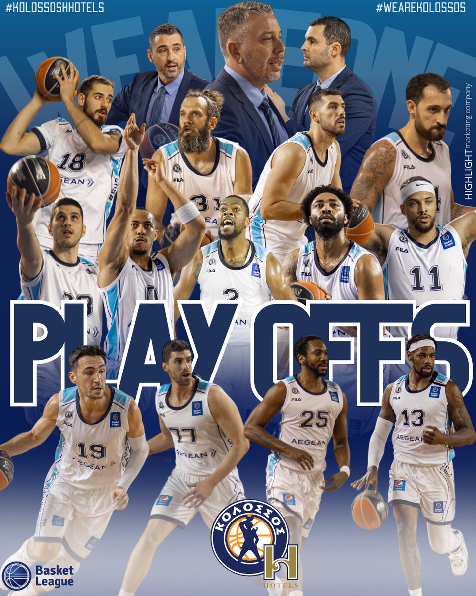 KolossosHHotels's tweet photo. Ώρα για #PlayOffs!

Αυτή θα είναι η 11η παρουσία της ομάδας μας στα Play Offs, στα 17 συνολικά χρόνια στην Basket League!

#kolossoshhotels #wearekolossos #weareone #weareblue #BasketLeague https://t.co/xfXnhwUr06