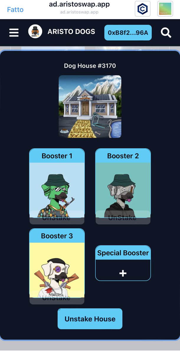Hoppity_Woof's tweet photo. 🧵@AristoDogNFT Staking ✅
Below the summary of the "Season Points" obtained through staking, you’ll find your #DogHouses…
All to be filled (without forgetting the double click 😅)!!
Full DogHouse = Maximum Rewards
(Special Booster?! 🤫)
#CRO #CROFam #FFTB #CronosNFT https://t.co/xYfEe3VCBi