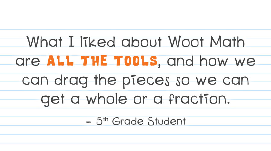 Can we get a Woot Woot! for engaging personalized instruction?!? #WootStudents #Fractions wootmath.com