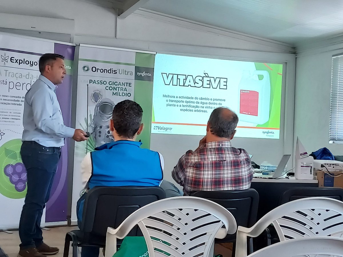 syngentaPT's tweet photo. 🍇Hoje realizámos uma formação para 25 viticultores, em parceria com o nosso distribuidor Casa Agrícola Arco. Em destaque 4 soluções #syngenta e #valagro para uma #viticultrasustentável:
✔️𝐎𝐫𝐨𝐧𝐝𝐢𝐬 𝐔𝐥𝐭𝐫𝐚
✔️𝐄𝐱𝐩𝐥𝐨𝐲𝐨 𝐕𝐢𝐭
✔️𝐌𝐞𝐠𝐚𝐟𝐨𝐥
✔️𝐕𝐢𝐭𝐚𝐬è𝐯𝐞 https://t.co/gxgrnNdhjr