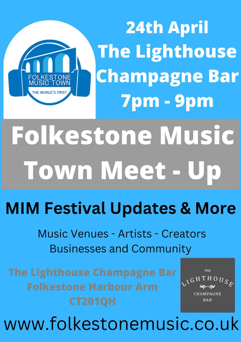 See you there! :) #folkestonemusictown 
#FOLKESTONE #folkestoneworks
#musicinmay #folkestonekent