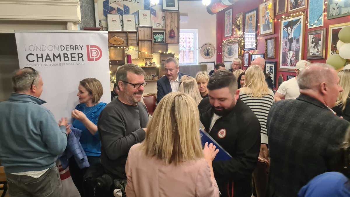 Fantastic morning networking today with companies from all over the North West <a href="/Derry_Chamber/">Derry Chamber</a> 
#networking #collaboration #NorthWest