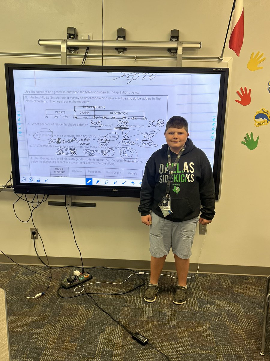 Today this dude got up in front of the entire class and taught a SUPER hard concept. He did amazing! I first met him as a 3rd grader <a href="/BearCreekElem/">Bear Creek</a>. I was so excited to get him as a 6th grader <a href="/HeritageBroncos/">Heritage Broncos</a>! <a href="/RhondaMahar/">Rhonda Mahar</a> #proudtobeabronco