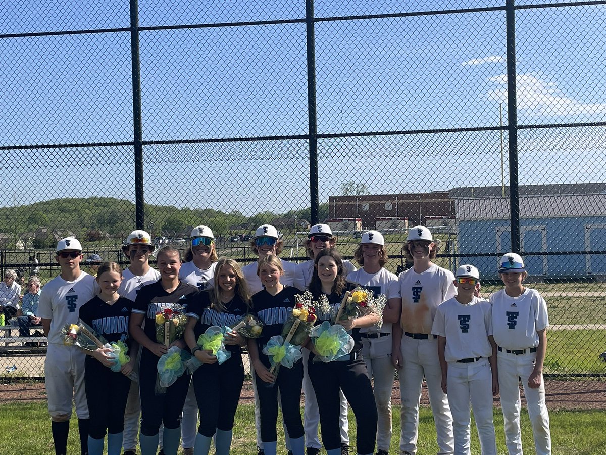 Beautiful day out at Thunder Alley celebrating our 8th grade baseball and softball players. So proud of your hard work and looking forward to a fun postseason!