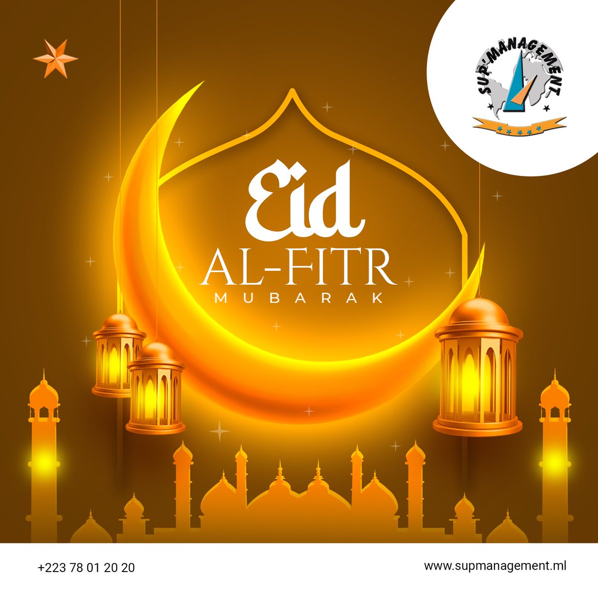 supmali's tweet photo. 🕌 Sup’Management souhaite une bonne fête de Ramadan à toute la communauté musulmane.
#ramadan #RamadanMubarak #fête #fete #aidelfitr #bonnefete #supmanagement #Mali https://t.co/ldf7N68hFO