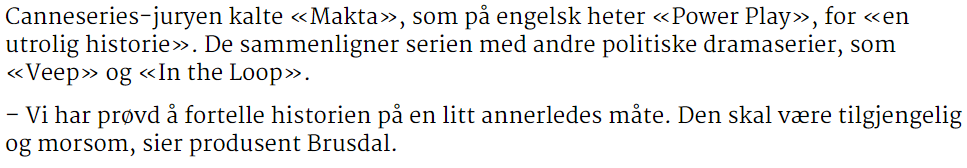 solien's tweet photo. Spent på denne serien om Gro. Særlig interessert i om de klarer å fange den dramatiske nerven som alltid har vært det viktigste i Armando Iannuccis produksjoner. https://t.co/b5MoBANRaX
