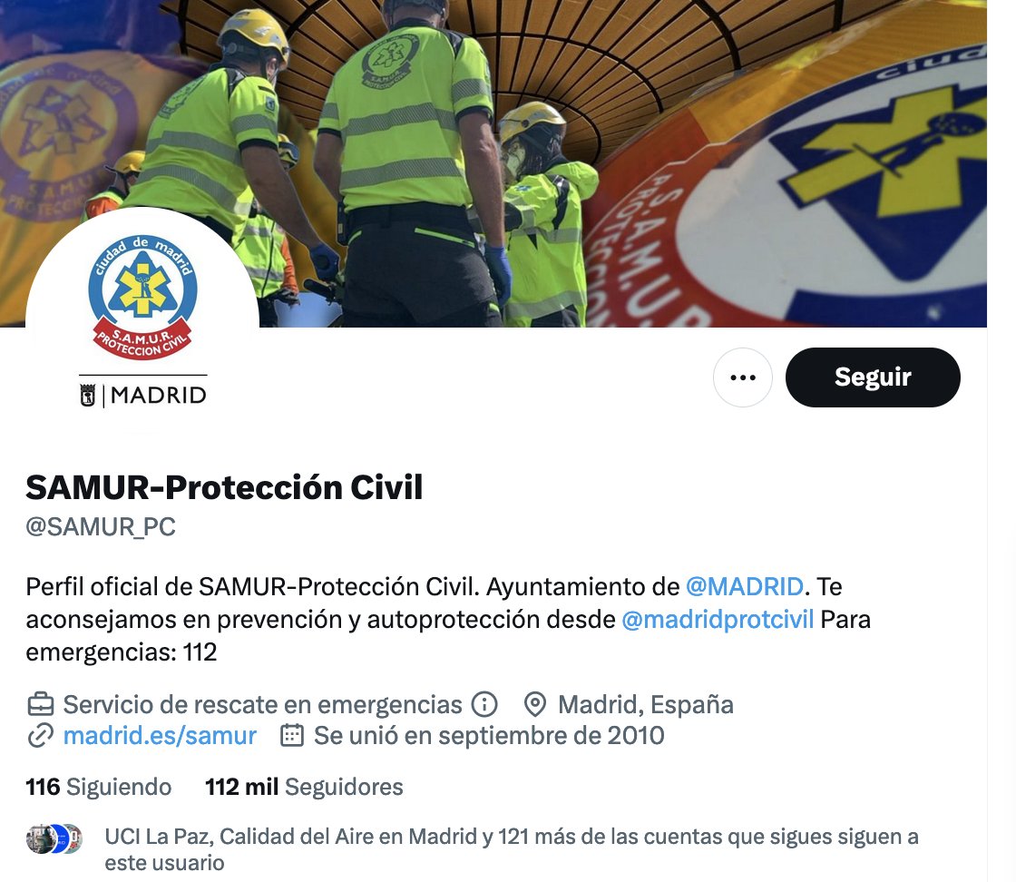CarmelaRios's tweet photo. La práctica totalidad de servicios de emergencia, policía y seguridad civil ha perdido la marca de verificación.  
Esto es un problema.

En situaciones de emergencia, puede ser un problemón. https://t.co/lKvklXRPQ8
