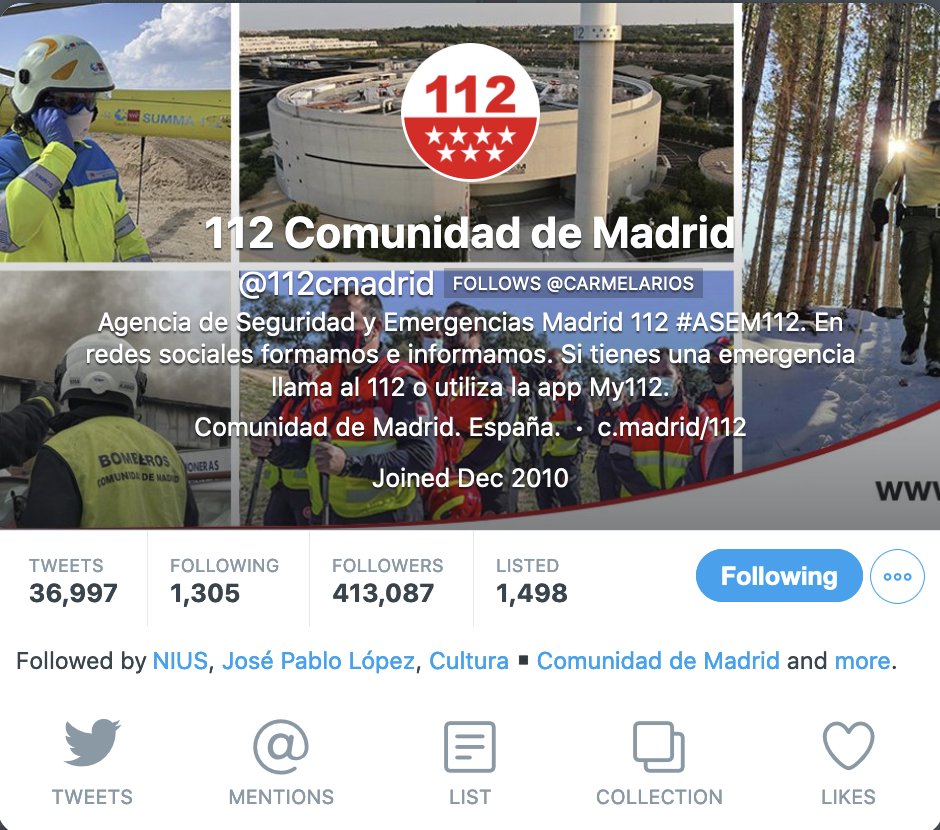 CarmelaRios's tweet photo. La práctica totalidad de servicios de emergencia, policía y seguridad civil ha perdido la marca de verificación.  
Esto es un problema.

En situaciones de emergencia, puede ser un problemón. https://t.co/lKvklXRPQ8