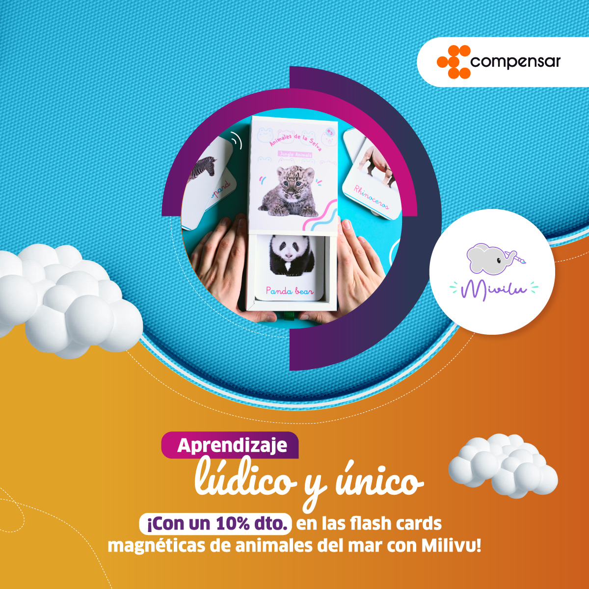 Compensar_info's tweet image. ¿Ya conoces las promociones que podrás encontrar de los #emprendimientos de nuestra #VitrinaVirtual? 📲  Accede, conócelos y encuentra los mejores productos para celebrar el #DíaDelNiño 🧒  

Ingresa en bit.ly/3F4qpqS