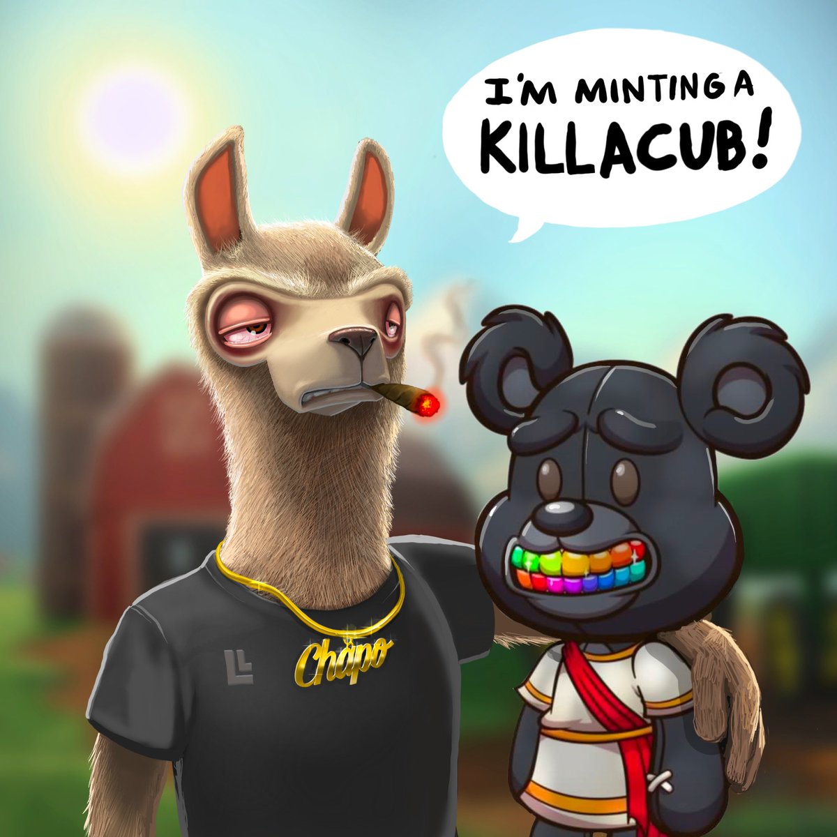 ChapoETH's tweet photo. This llama will be minting a #killacub! 🧸

Who else is snagging a @killabearsnft? 👀 https://t.co/Y42XIgXqE7