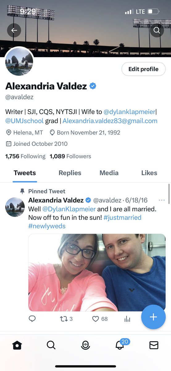 avaldez's tweet photo. Oh no goodbye blue checkmark 🥲 https://t.co/Nh1kTZVa0b