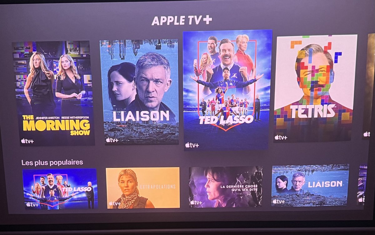 domdelport's tweet photo. Perfect integration ⁦@AppleTVPlus⁩ within ⁦@myCANAL⁩ . Well done ⁦@canalplus⁩ ⁦@maxsaada⁩ ! UX even better / faster than on ⁦@AppleTV⁩ #christmasinspring https://t.co/3kTFu7j8HP