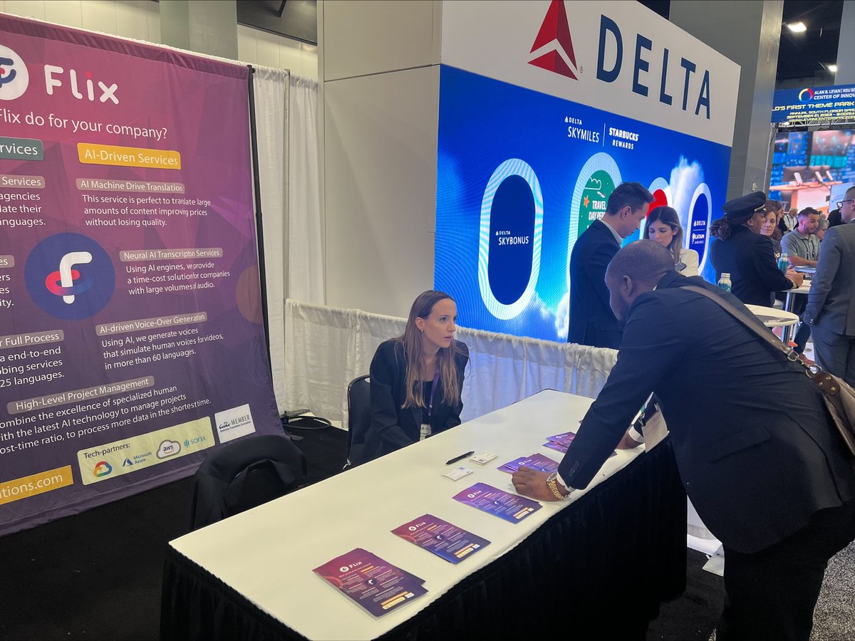 flix_trans's tweet photo. A few shots and videos at @eMergeAmericas. Sofia and Manuel are welcoming guests, attending talks, and learning about the latest trends in technology. What else would you like to see from this amazing event? #emergeamericas #xl8 #l10n #MiamiBeach #FlixEvents #WeAreFlix #FlixTeam https://t.co/Yd5VPxScEL
