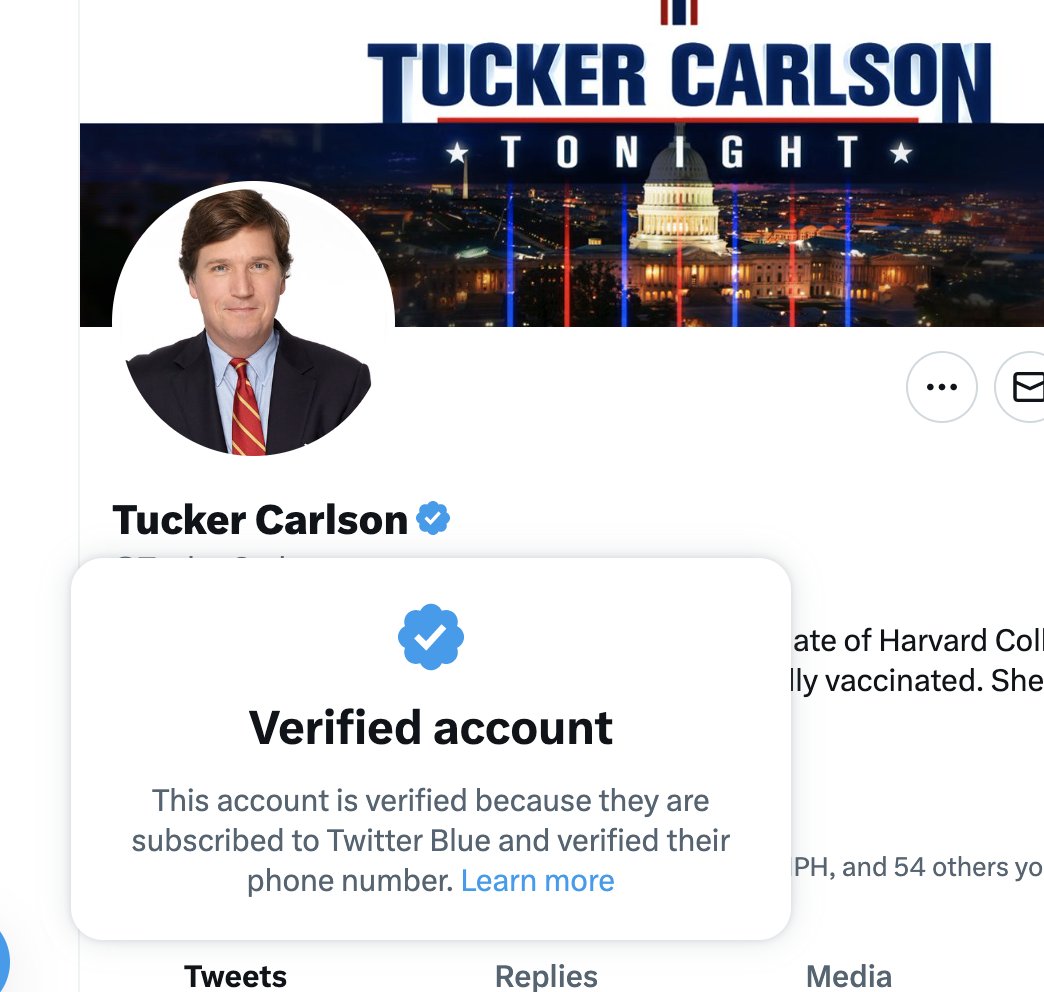 bessbell's tweet photo. Three people who pay Elon Musk every month for a blue checkmark and one who does not. https://t.co/Jdn3yj9FyL